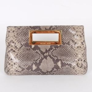 Michael Kors - Berkley Clutch (sand/python/gold)